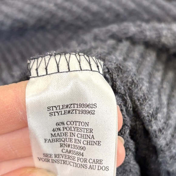 Z Supply Gray Long Sleeve Tee - Picture 4 of 4